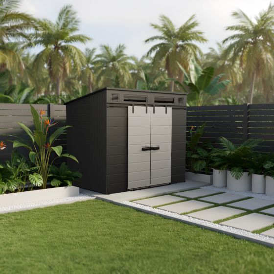 Modernist BMS8782T Dual Barn Door Shed